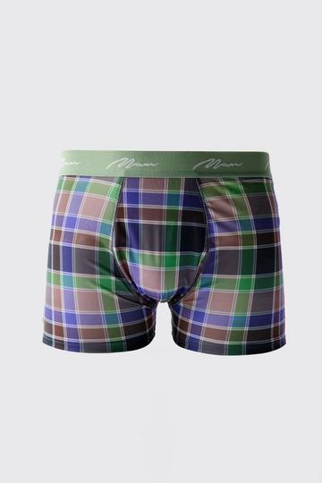 Man Check Printed Boxers multi