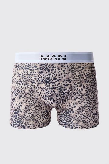 Grey Man Leopard Printed Boxers