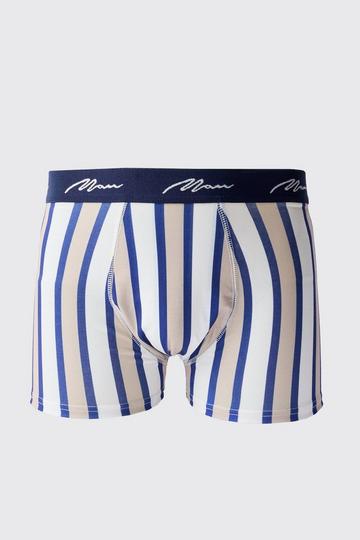 Man Stripe Printed Boxers multi