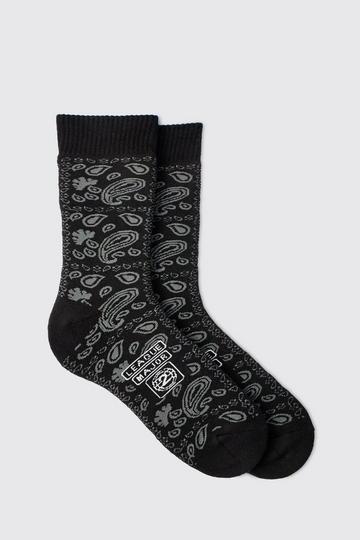 Major League Logo Sports Socks black