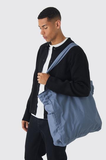 Oversized Tote Bag In Charcoal charcoal