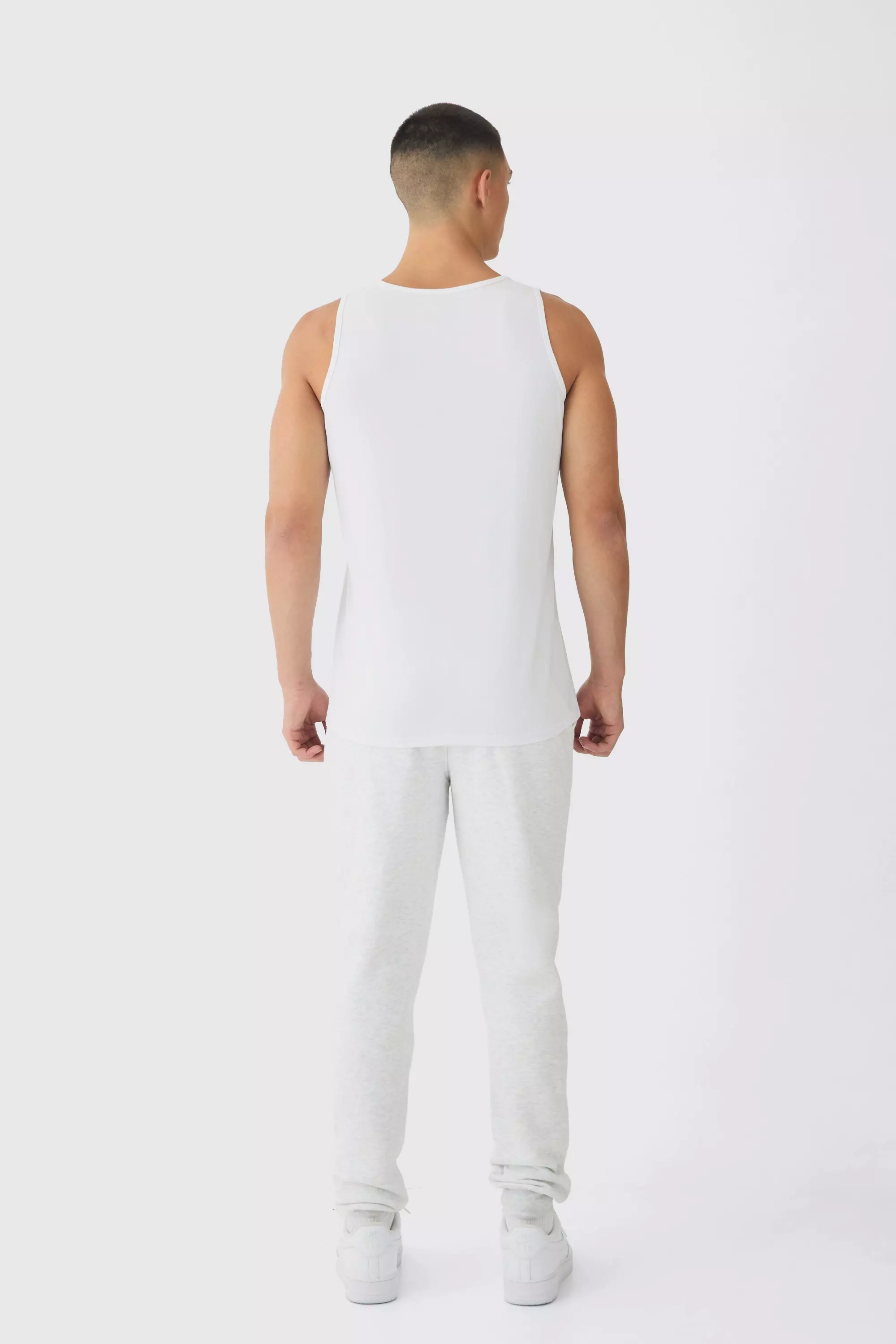 White Basic Vest alternative image