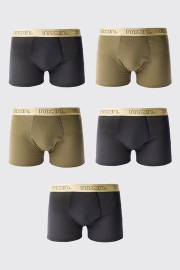 5 Pack Man Gold Waistband Boxers multi