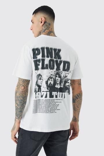 Tall Pink Floyd License Print T-shirt In White white