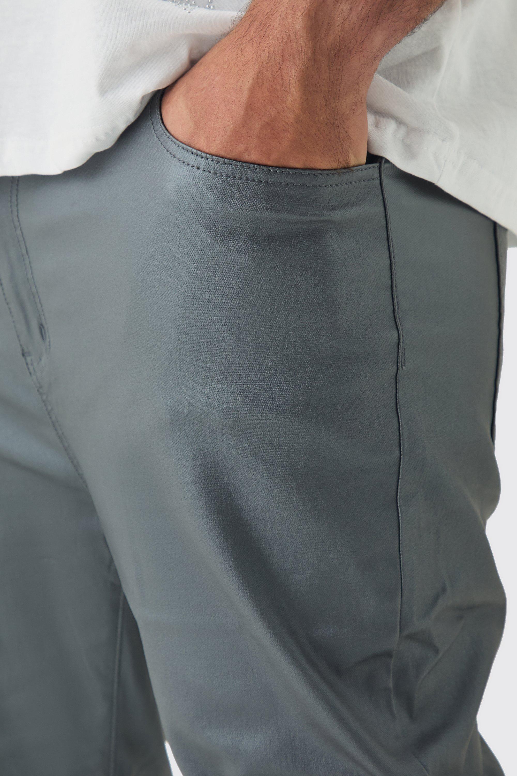 Plus Pu Coated Super Skinny Jeans