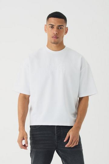 Geborduurd Boxy Limited T-Shirt white