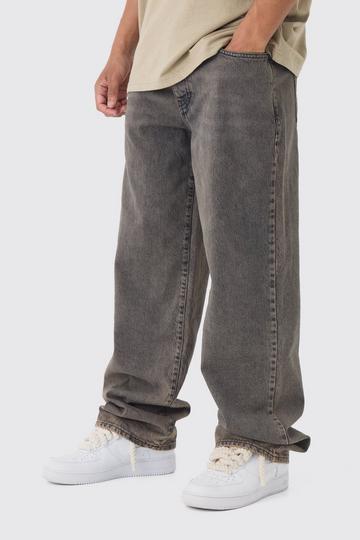 Baggy Rigid Washed Jeans charcoal