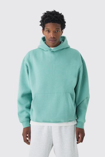 330GSM Basic Oversized Over The Head Hoodie aqua