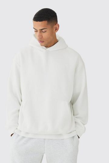 White 330GSM Basic Oversized Over The Head Hoodie