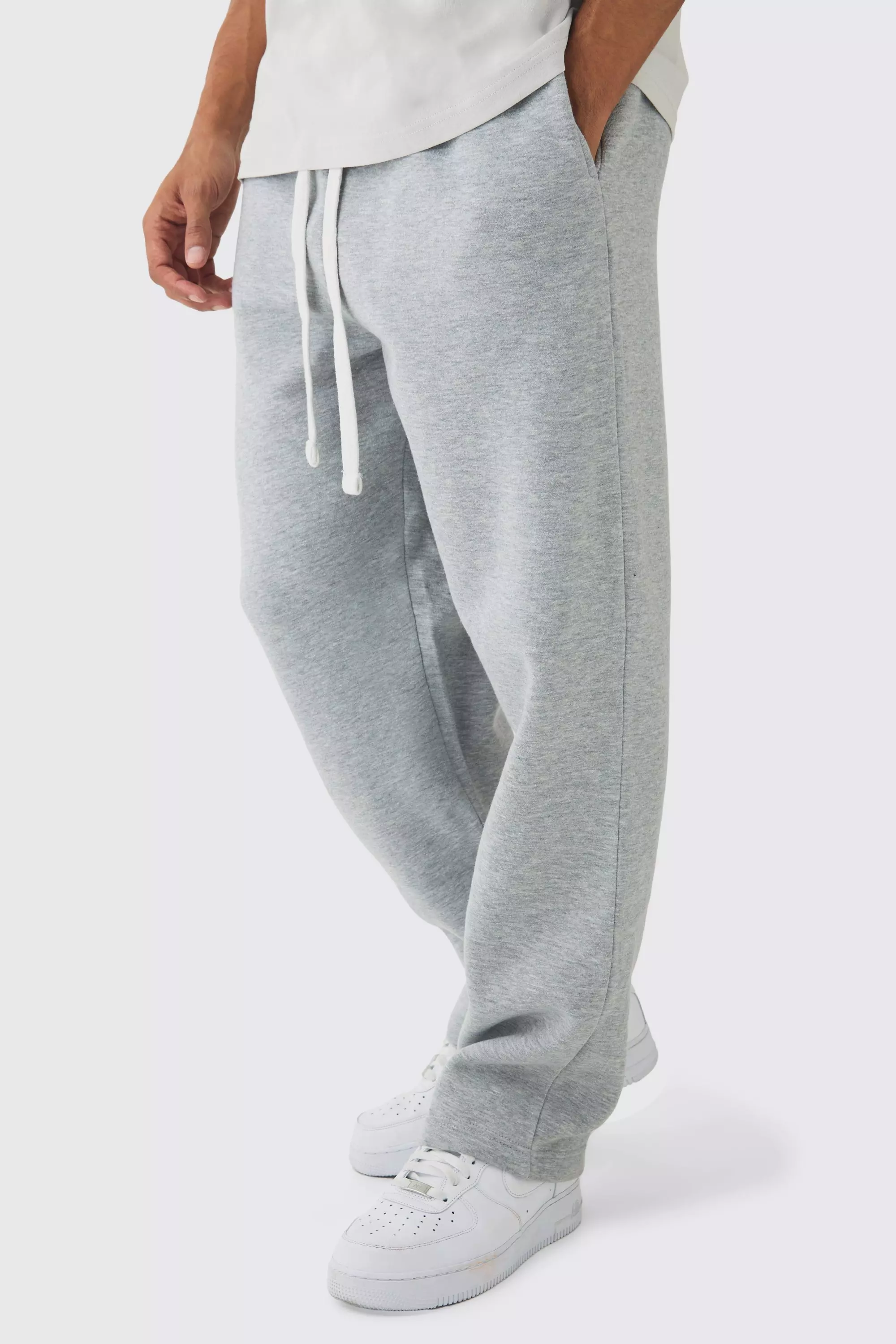 Grey marl Oversized Drop Crotch Jogger alternative image