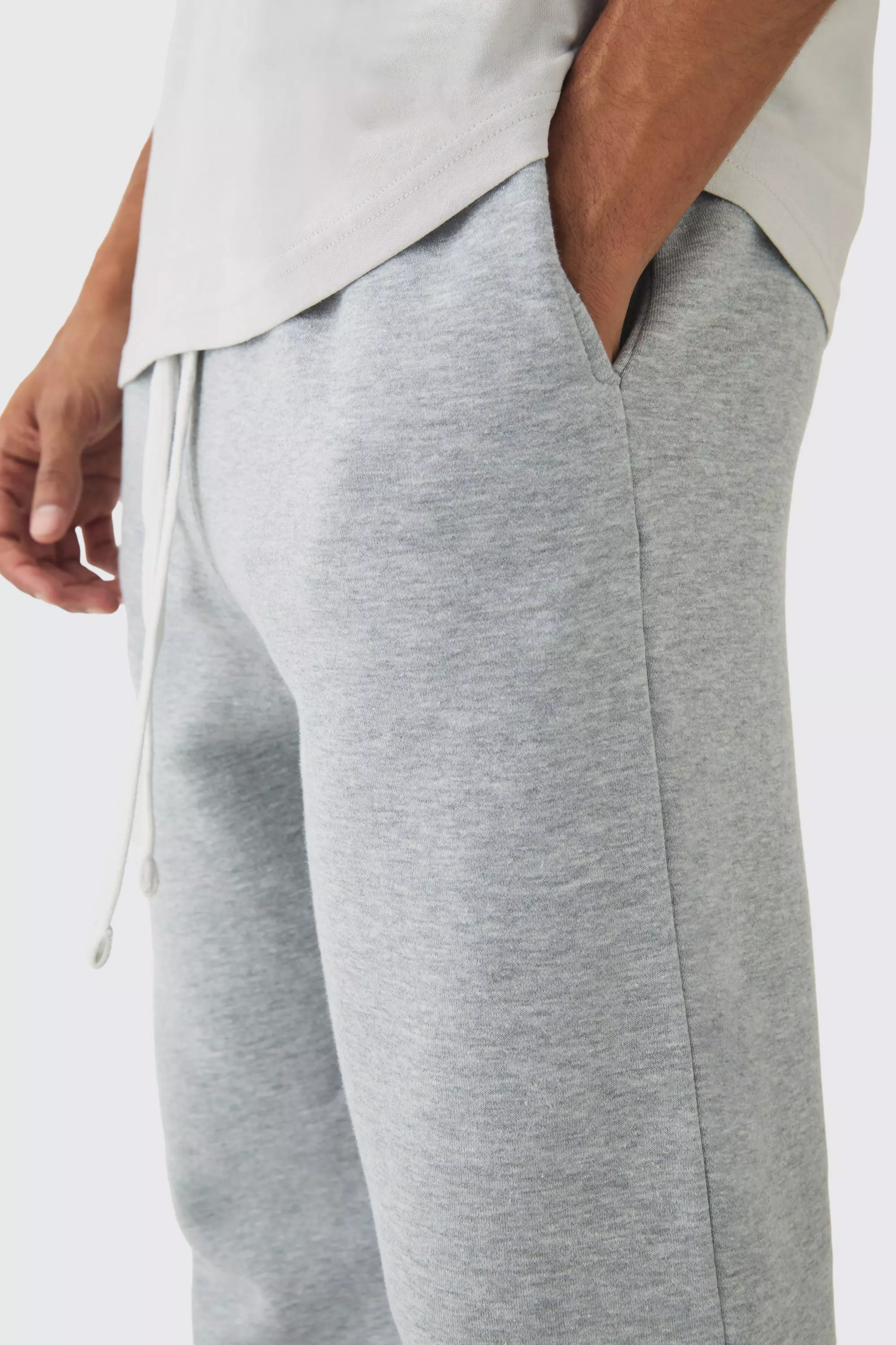 Grey marl Oversized Drop Crotch Jogger alternative image