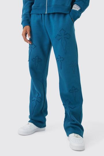 Relaxed Cross Applique Jogger midnight