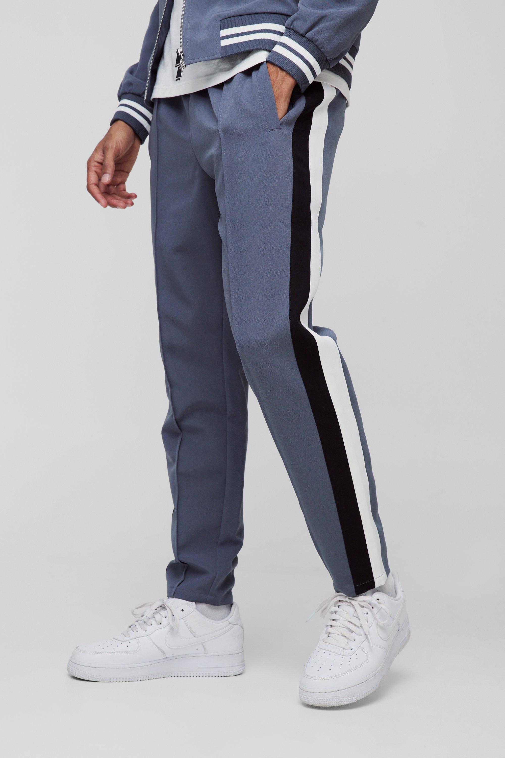 Slate blue Tailored Varsity Trouser