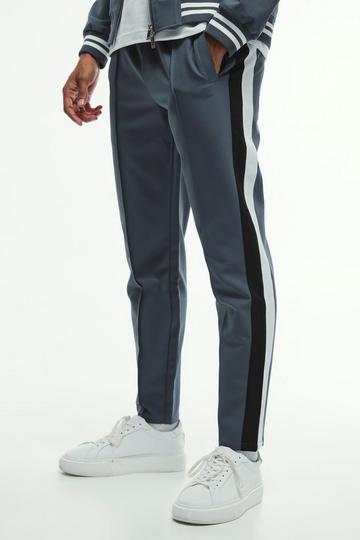 Tailored Varsity Trouser slate blue