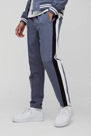 Regular Fit Tailored Varsity Trouser slate blue