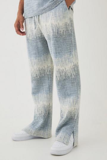 Straight Leg Jacquard Jogger light blue