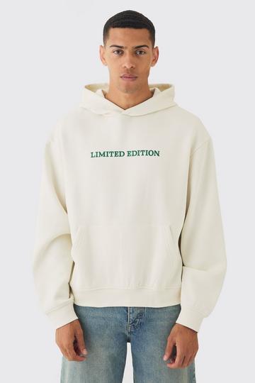 Ecru White 330GSM Oversized Boxy Limited Edition Hoodie