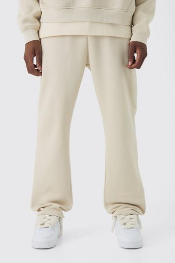 Stone Beige 330GSM Straight Leg Basic Jogger