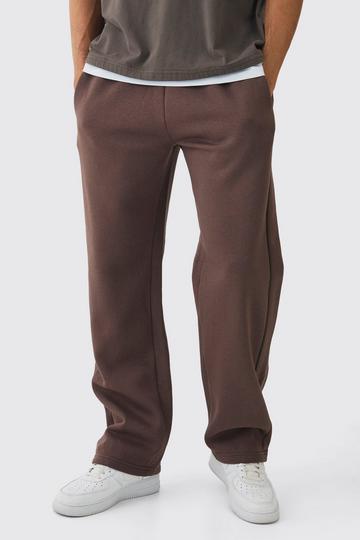 Chocolate Brown Relaxed Fit Gusset Jogger