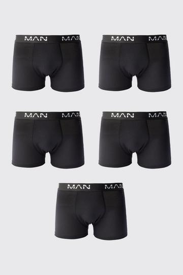 5 Pack Man Trunks black