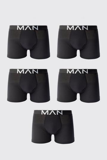 5 Pack Man Trunks black