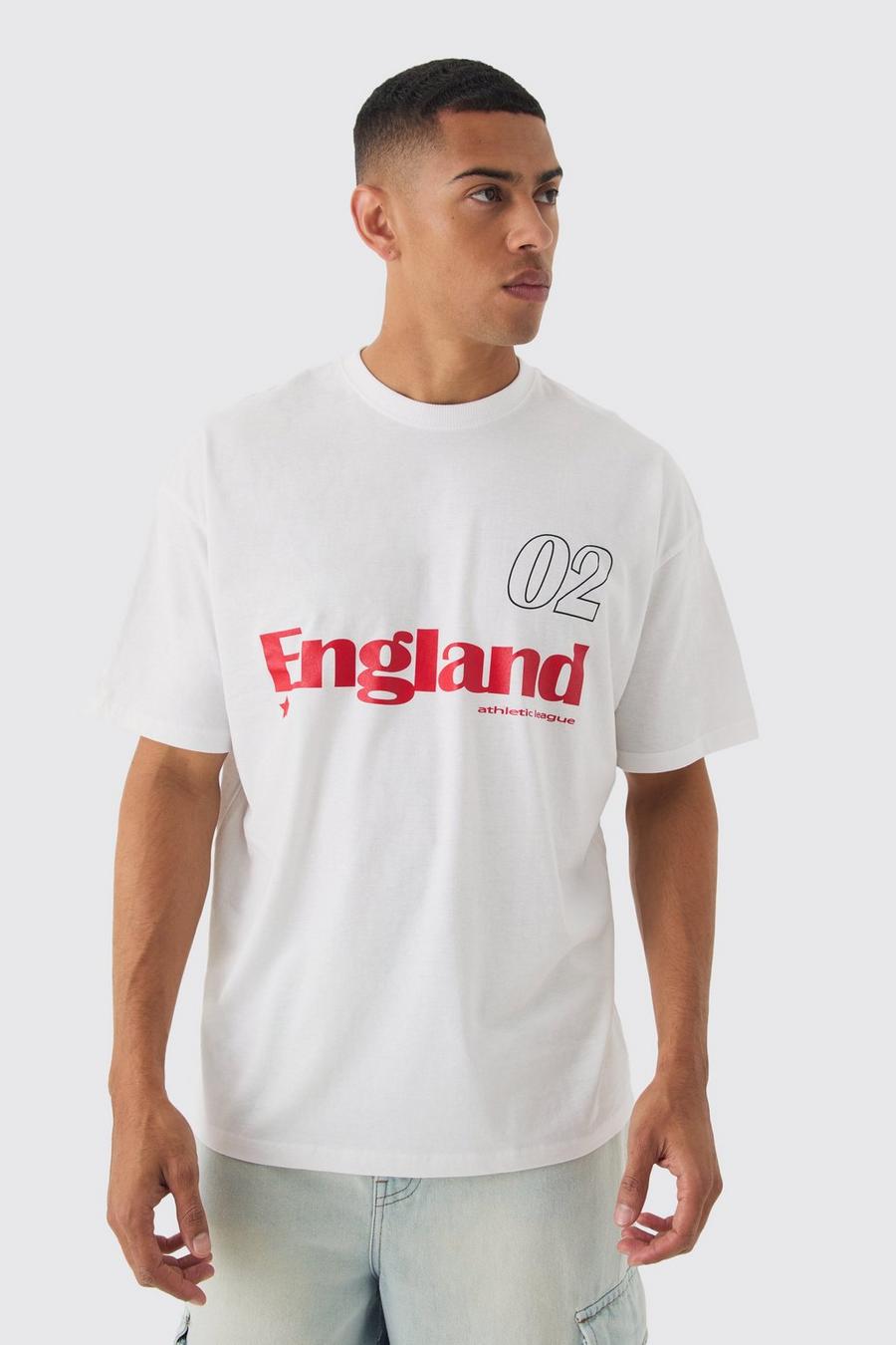 White Oversized England T-shirt image number 1