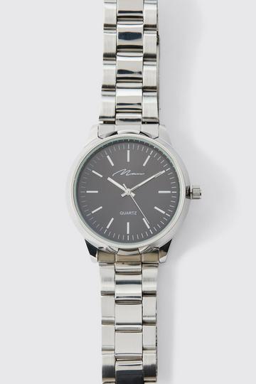 Man Signature Classic Watch silver