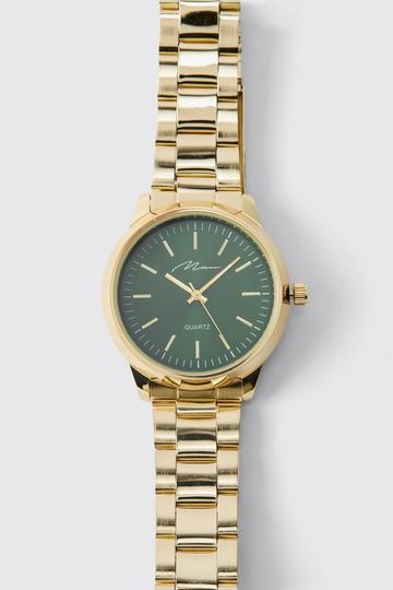 Man Signature Classic Watch gold