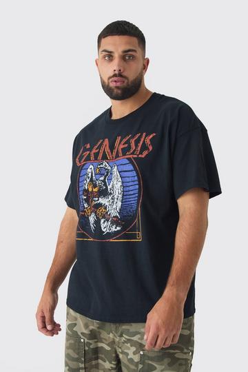 Plus Genesis License Print T-shirt black