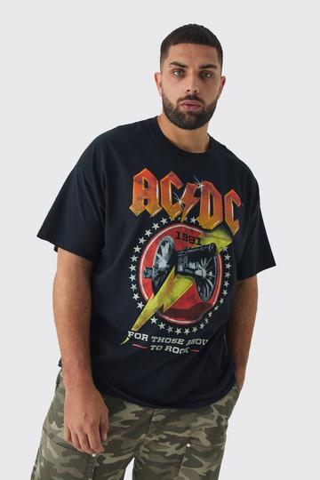 Plus ACDC License Print T-shirt black