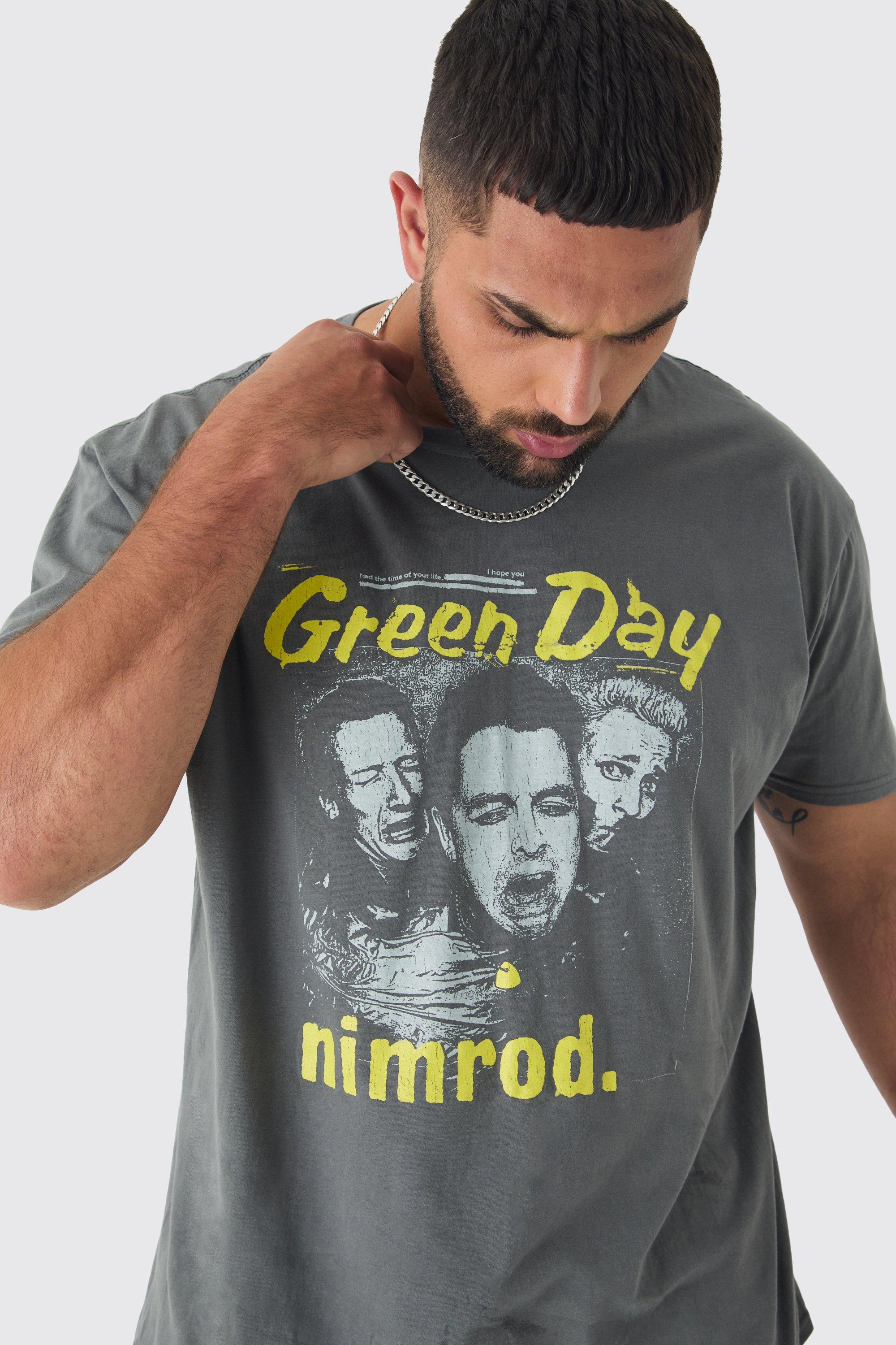 Plus Green Day License Print T shirt