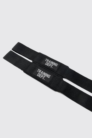 Man Active Training Dept Lifting Straps black