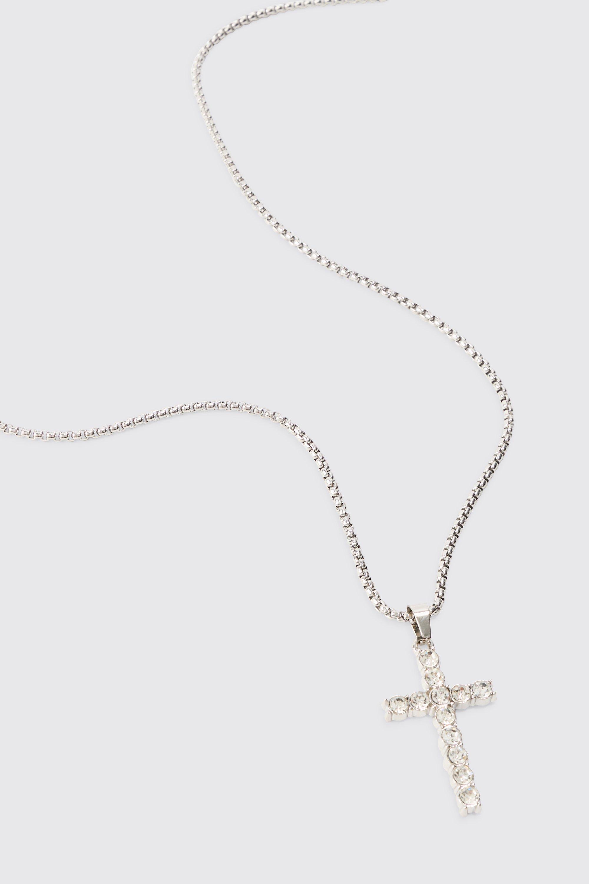 Iced cross pendant outlet