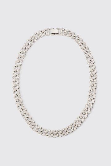 Iced Chunky Chain Necklace silver