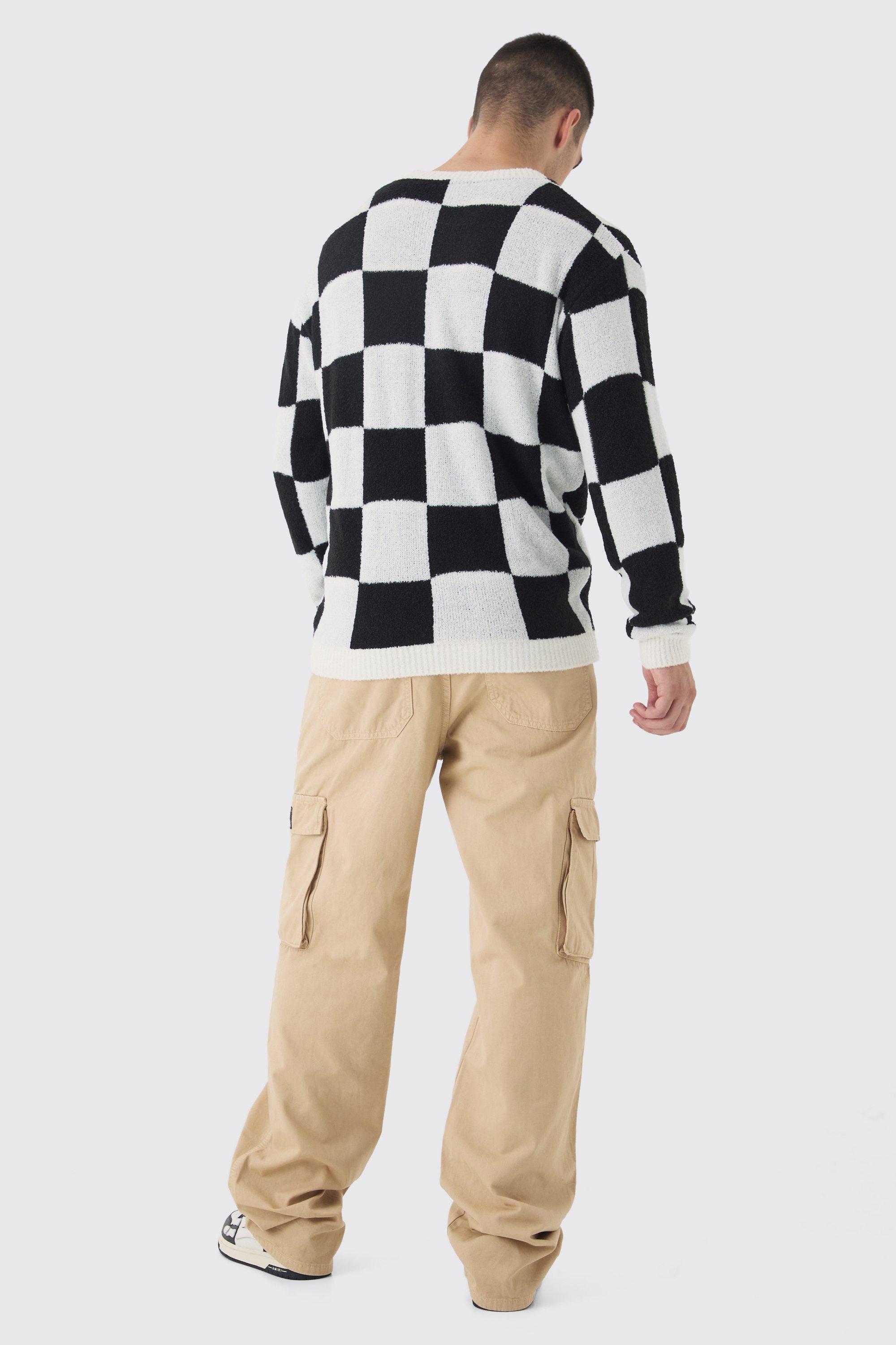 Maglia a scacchi uomo shop