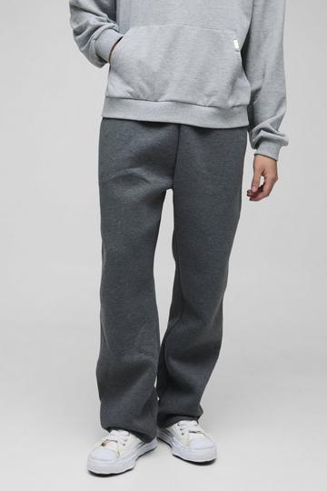 Relaxed Fit Marl Scuba Joggers charcoal