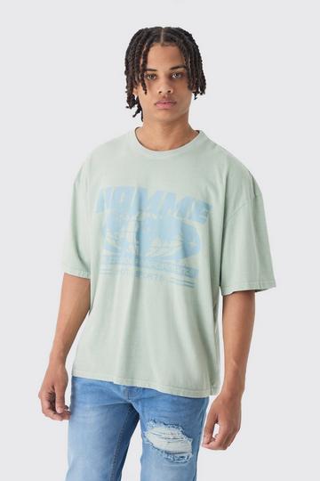 Oversized Homme T-shirt sage