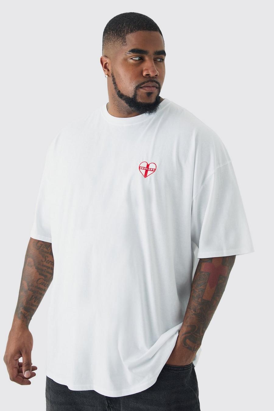 White Plus England Embroidered T-shirt image number 1