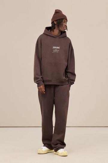 Chocolate Brown Relaxed Heavyweight Jogger