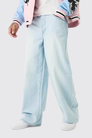 Tall Baggy Fit Rigid Denim Jean ice blue