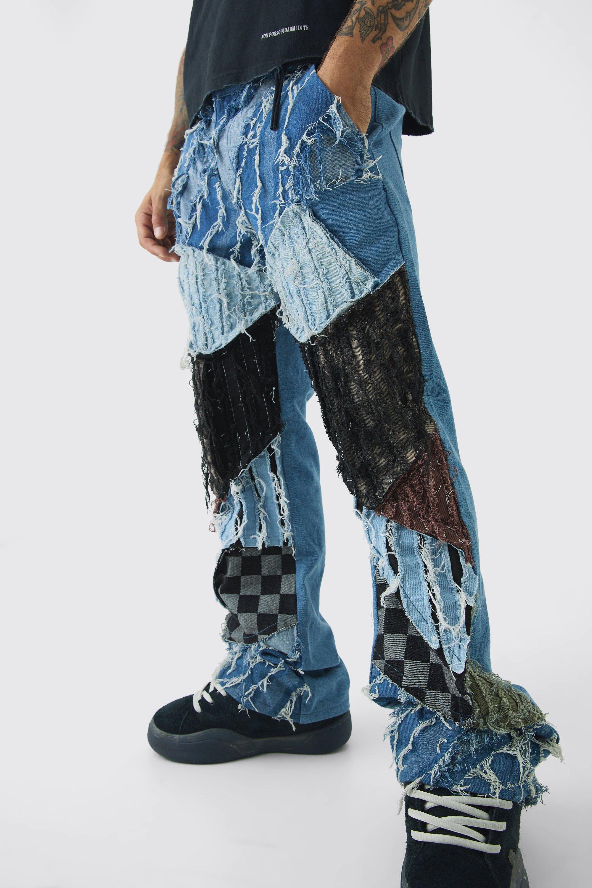 Jaded London Denim Patchwork上下セット