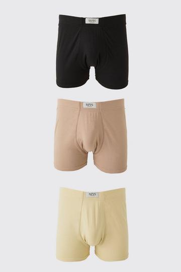 3 Pack Man Dash Boxers With Woven Tab multi