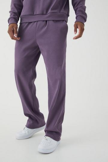 Relaxed contrast drawcord Heavy Ribbed Jogger purple