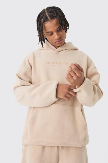 Oversized Dropped shoulder Polar fleece Hoodie light grey