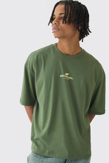 Oversized Boxy Official T-Shirt khaki