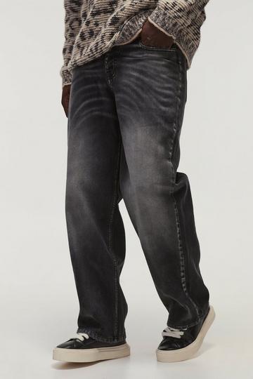 Onbewerkte Strakke Metallic Denim Jeans Met Coating washed black