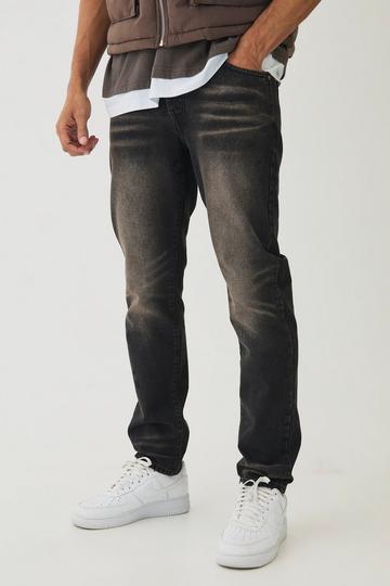 Slim Fit Tinted Jeans light brown