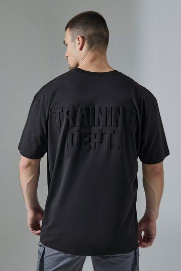 Tall Man Active Training Dept Embossed Oversized T-shirt black