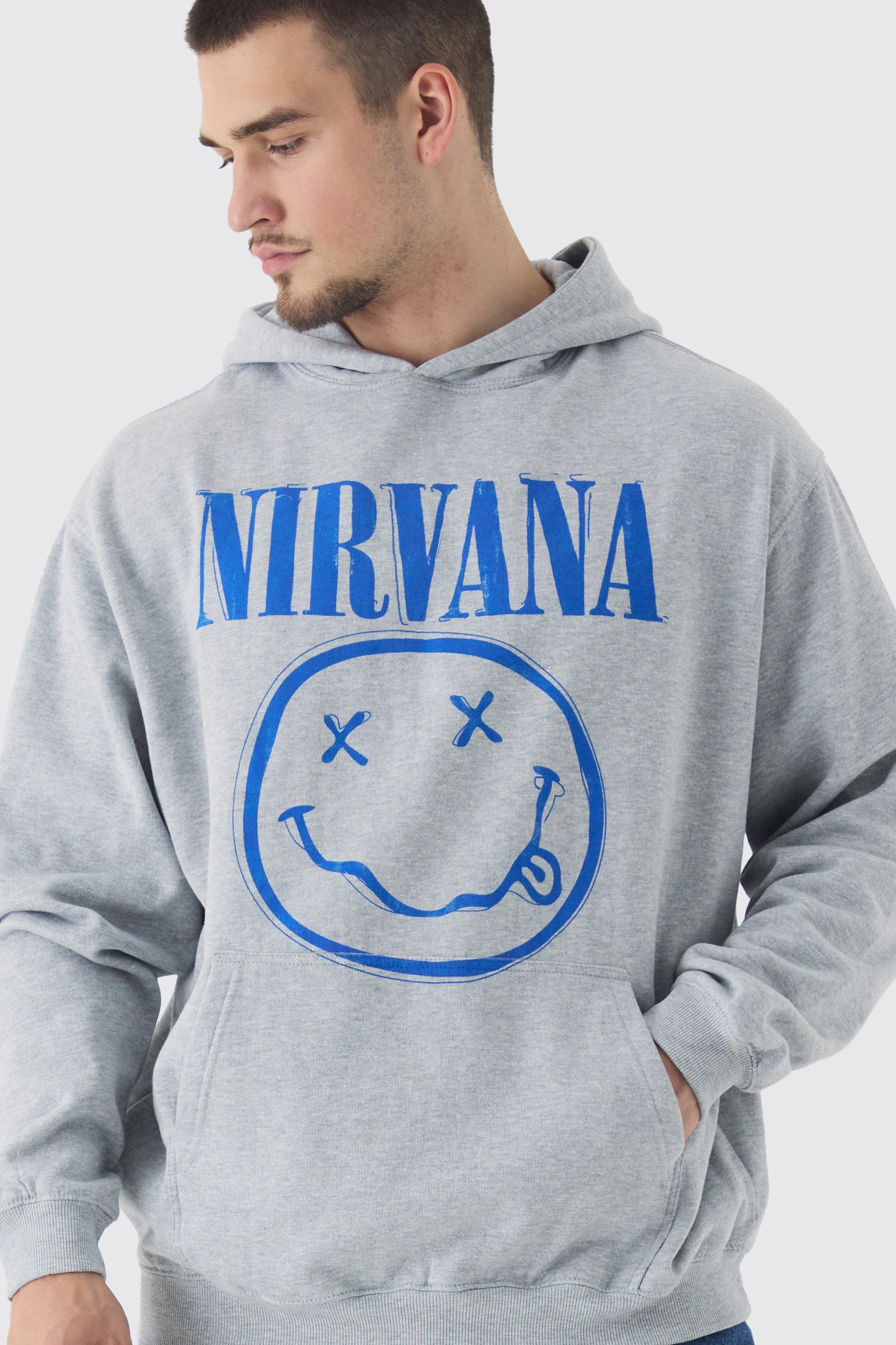 Tall Sweat a capuche oversize a imprime Nirvana