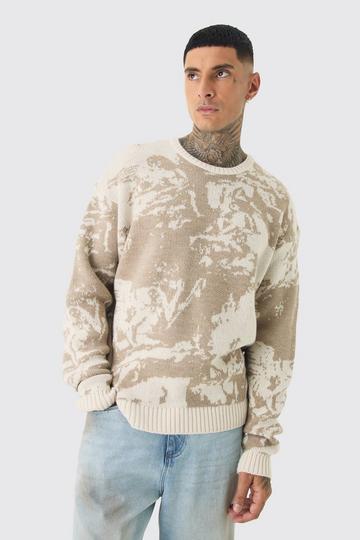 Tall Renaissance Oversized Knitted Sweat stone